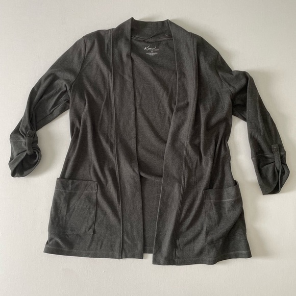 Kim Rogers Gray Knit Cardigan with Pockets - Picture 1 of 6